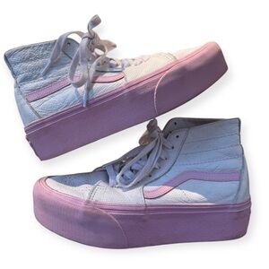 Women's Vans x Barbie Sk8-Hi Tapered Stackform pink high top limited edition